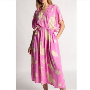 Samsoe Samsoe Andina Long Dress -
Pink Kirigami
